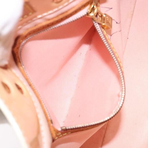 LOUIS VUITTON Monogram Vernis Reade PM Bag Marshmallow Pink M91306 Auth bs27748 - Picture 13 of 16